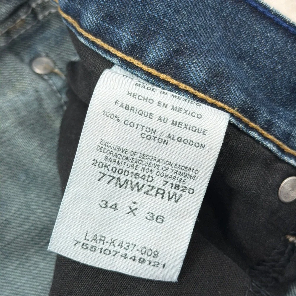 Wrangler Jeans Retro Slim Bootcut 77MWZRW Dark Wash Denim Mens 34x36